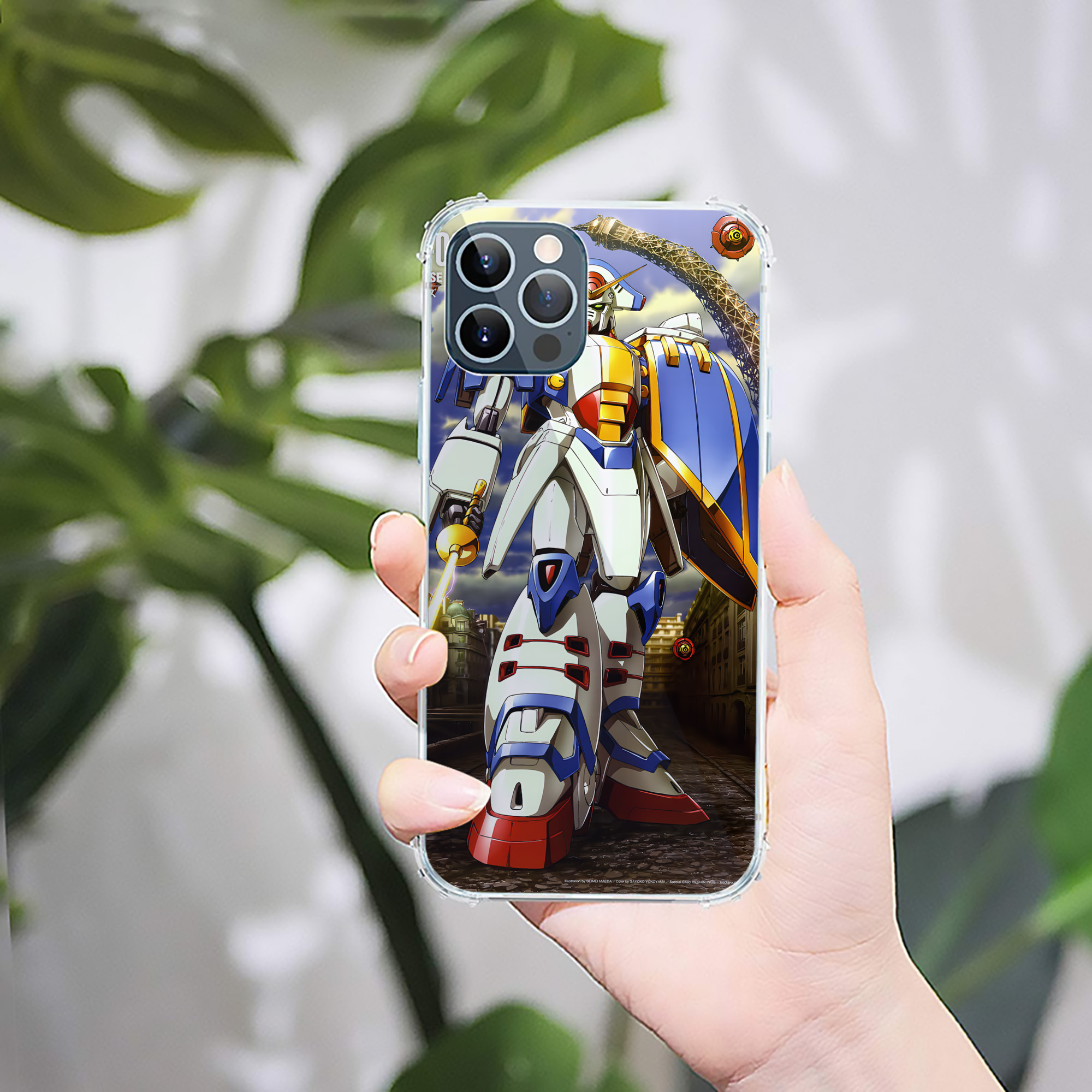 （画像用） 機動戦士ガンダム Mobile Suit Gundam 【iPhone 12シリーズ対応】透明スマホケース（クリアソフトケース）